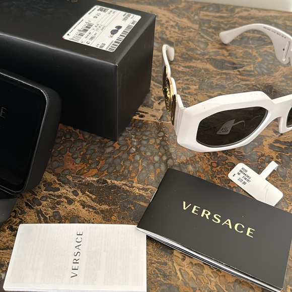Versace White Sunglasses - Picture 7 of 10